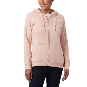 Dámské Mikiny Columbia Logo Full Zip Růžové ZBEDLS924